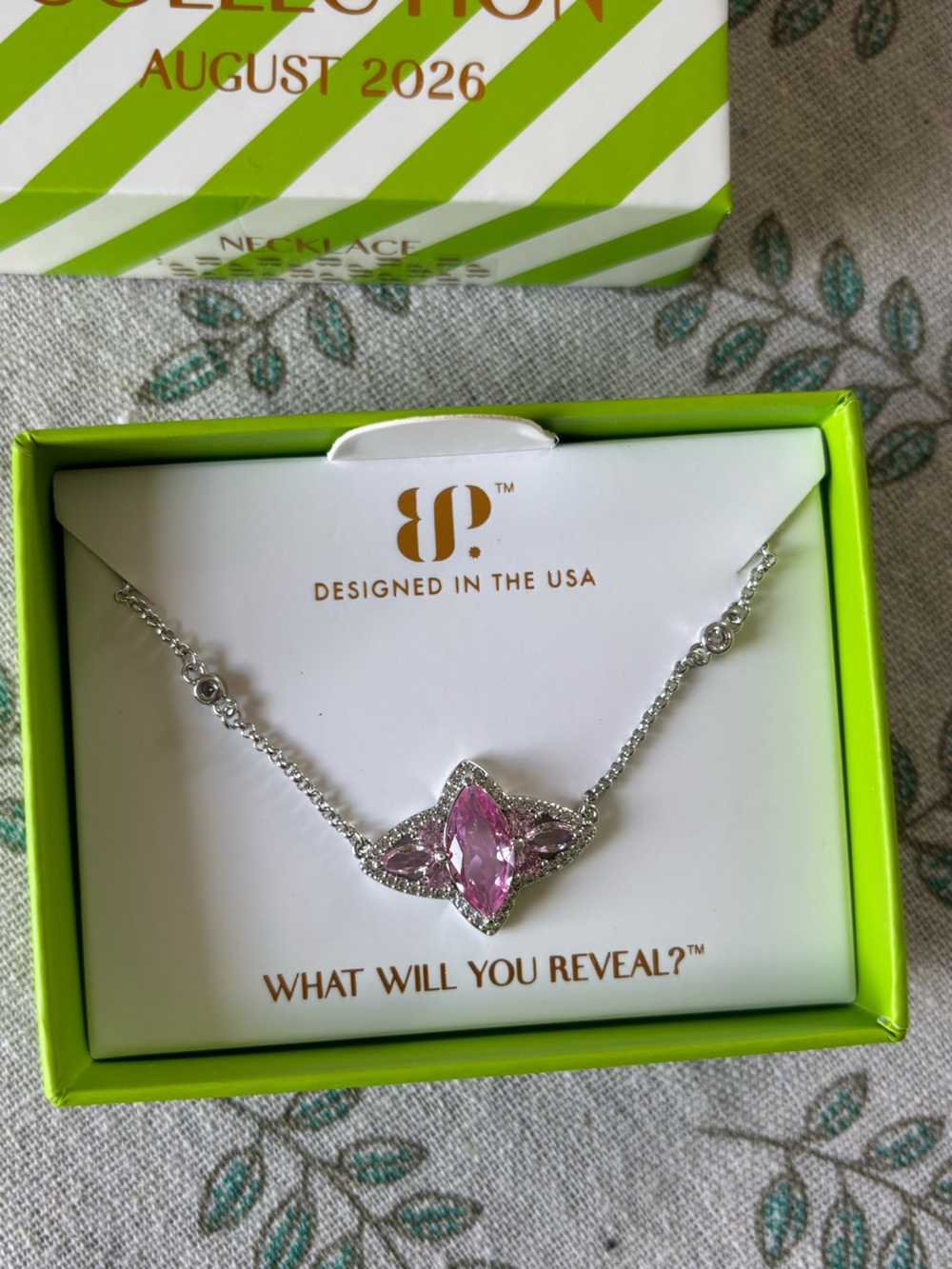 Bomb Party August Birthday Necklace Front Page Famous